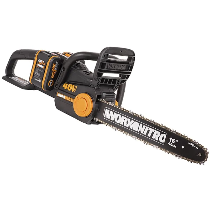 Пила цепная компактная WORX NITRO WG385E 40V 40см аккумуляторная бесщеточная — детальное фото